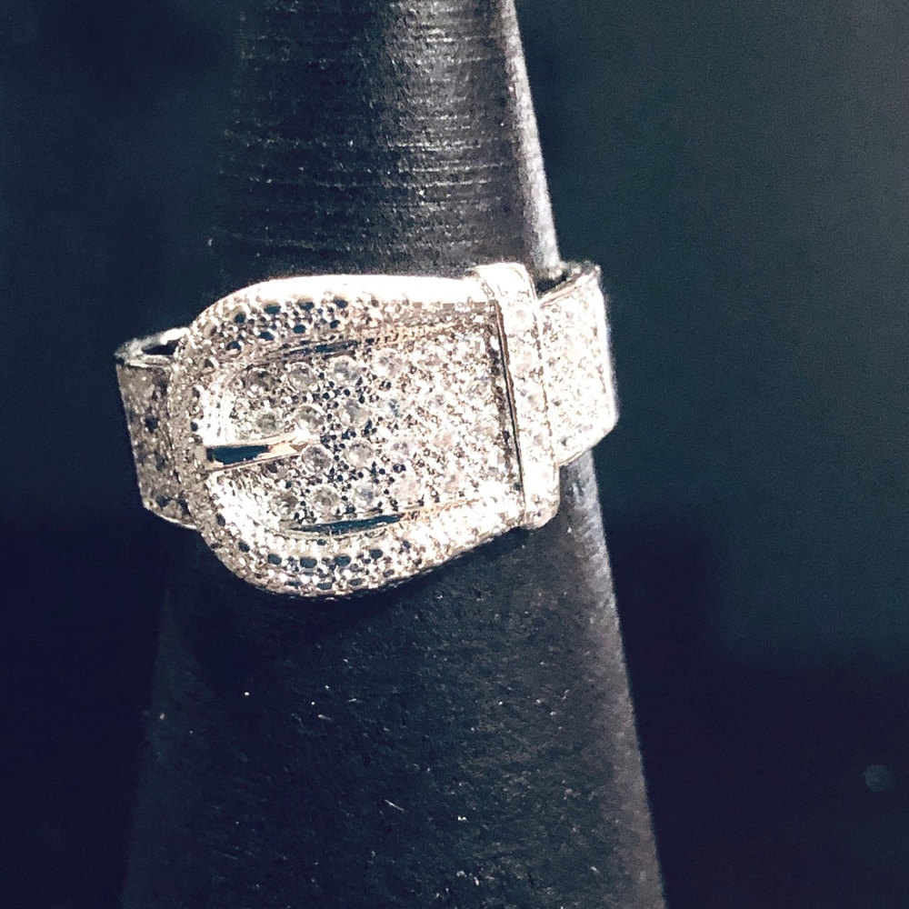 High fashion Belt silver ring
